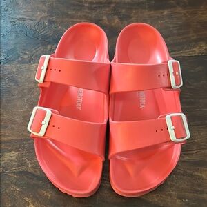 Birkenstock Pink Sandals with Adjustable Straps